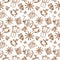 Vector illustration of a seamless coffee pattern