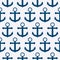 Vector illustration of a seamless pattern of anchors