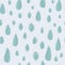 Vector illustration of Seamless rain drop green pattern on white.