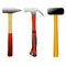 Vector illustration set of the hammers