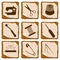 Vector illustration of sewing icon set