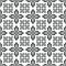 Vector illustration of a simple black and white floral pattern background. Easy to change color yourself