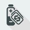 Vector illustration of single isolated charge cost icon