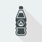 Vector illustration of single isolated danger bottle icon