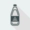 Vector illustration of single isolated danger bottle icon