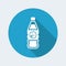 Vector illustration of single isolated dangerous explosive bottle icon