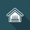 Vector illustration of single isolated home birthday icon