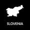 Vector illustration of Slovenia map