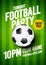 Vector Illustration soccer football sports league tournament flyer poster event design template.