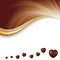 Vector illustration of soft brown dark chocolate abstract background