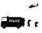 Vector illustration Special Forces SWAT Team Police