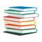 Vector illustration of stack books or magazines