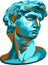 Vector illustration. Statue David by Michelangelo