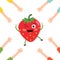 Vector Illustration of Strawberry Character