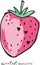 Vector illustration of strawberry fruit