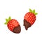 Vector illustration of strawberry and fruit icon. Set of strawberry and berry stock symbol for web.