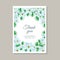 Vector illustration of tender gratitude card with gentle floral compositions.