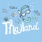 Vector illustration of Thailand. Water world