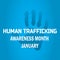 Vector illustration on the theme of National Human trafficking Awareness Day On January 11th