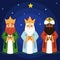 Vector illustration of the Three Wise Men.