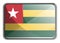 Vector illustration of Togo flag