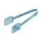 Vector illustration of tongs and dishware symbol. Set of tongs and cafe stock symbol for web.
