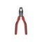 Vector illustration of tool cutting pliers flat style. Icon of nippers on white background