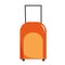 Vector illustration of valise in cartoon flat style. Suitcase for vacation, flight, travel, moving