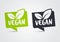 Vector Illustration Vegan Icon Set. Green Leaf Bio And Ecology, Organic Logo Label Tag