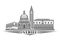 Vector illustration of Venice