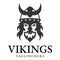 Vector illustration Viking with Helmet