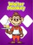 Vector Illustration, Waiter Monkey, Animal Clipart