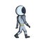 Vector illustration of walking astronaut