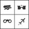 Vector Illustration of Weapon Set Icons. Suitable for use on web apps, mobile apps and print media. Elements of Cannon, Castle, Bi