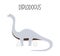 Vector illustration of a wild prehistoric animal dinosaur diplodocus.