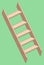 Vector illustration of a wooden stepladder