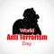 Vector illustration of world anti terrorism day