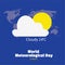 Vector illustration of World Meteorological Day background