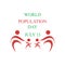 Vector illustration of World Population Day Concept, 11July. Overcrowded, overloaded, explosion of world population and starvation