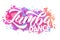 Vector illustration of Zumba text