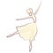 Vector illustrations of ballet icon