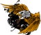 vector illustraton of motorcycle with the head eagle