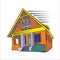 Vector Ilustration Cartoon Home, Building, Castle