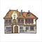 Vector Ilustration Cartoon Home, Building, Castle