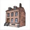 Vector Ilustration Cartoon Home, Building, Castle