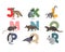 Vector image of alphabet with animals