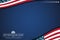 Vector image background for veterans day celebrations with the American flag and copy space area. Suitable to place on content