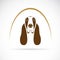 Vector image of an basset hound