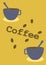 Vector image of a coffee cup with a spoon