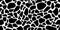 Vector image of a cow pattern. Dalmatian texture for textile decoration and design